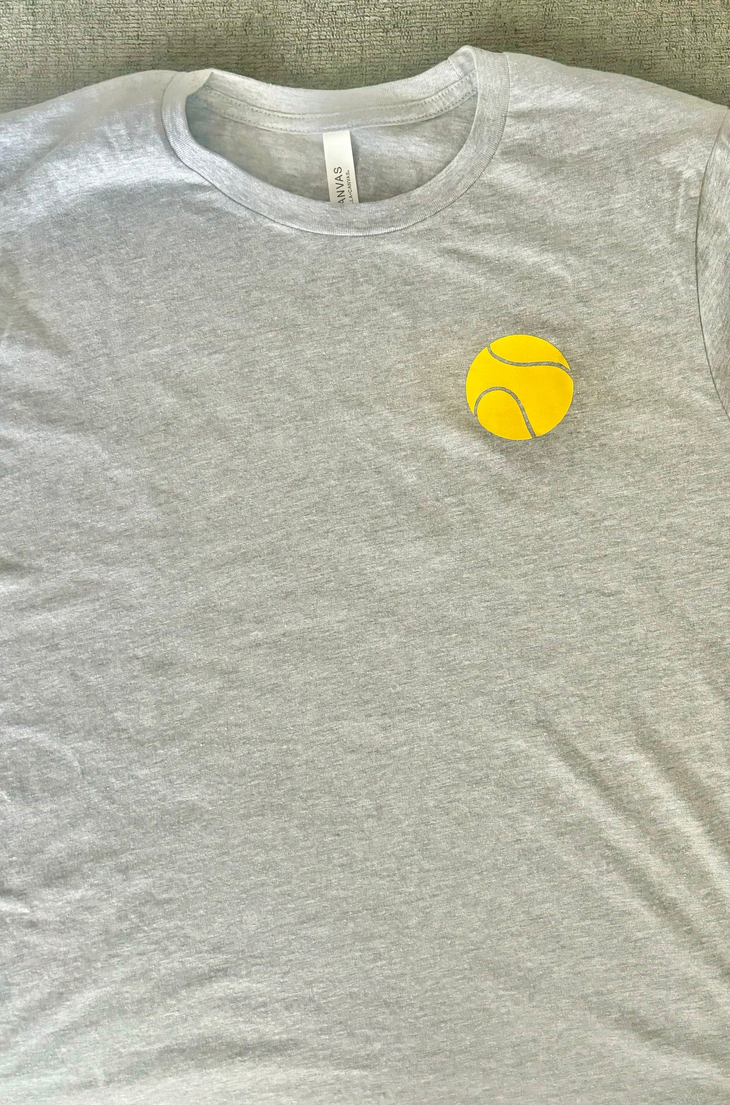In my Tennis Mom Era t-shirt