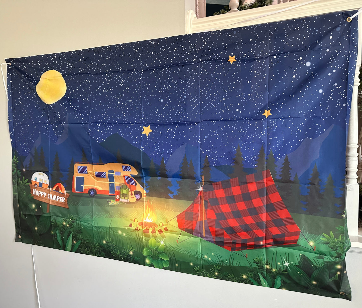 Happy Camper Indoor Campout Birthday Party Bundle - 8 Guests