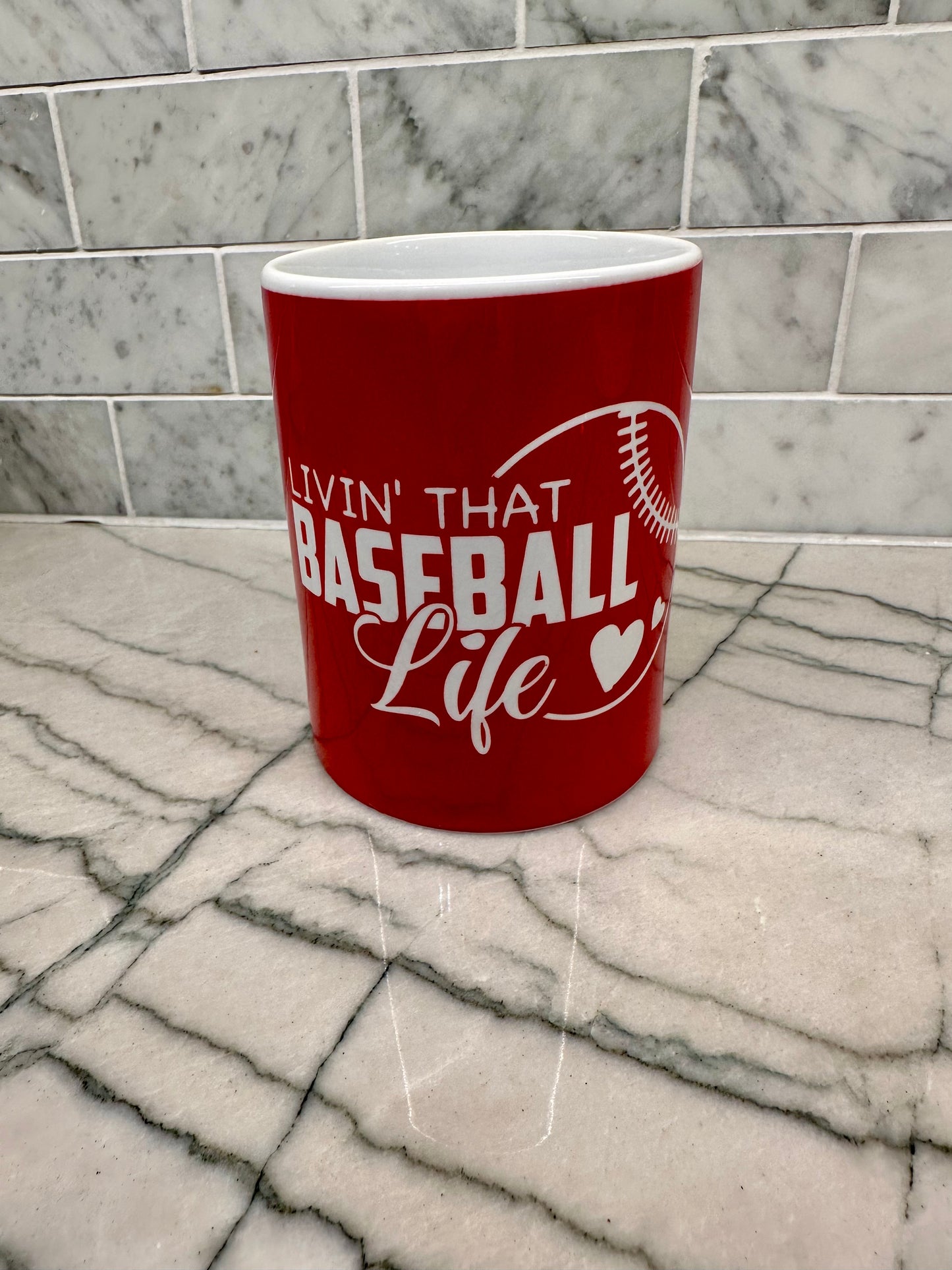 Living That Baseball Life Coffee Mug