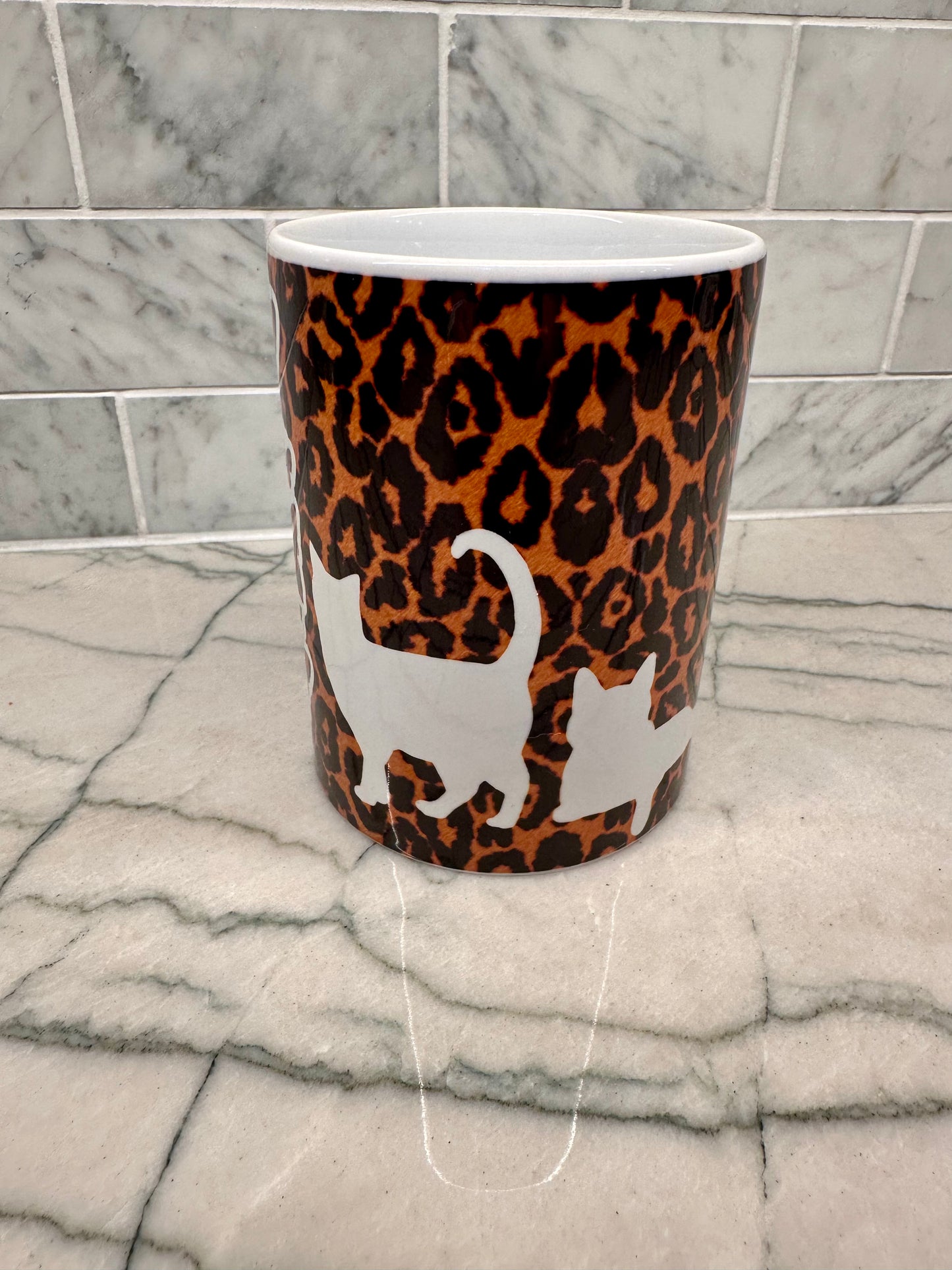 Cat Cheetah Print Mug