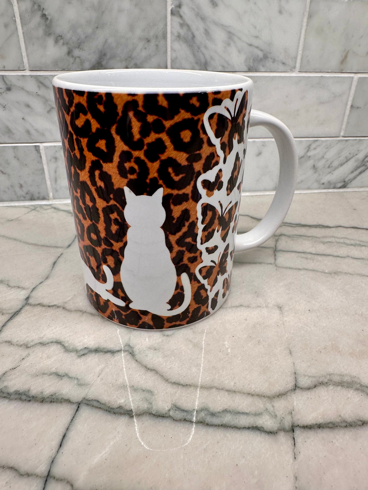Cat Cheetah Print Mug