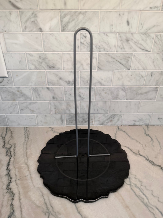 Black Resin Paper Towel Holder