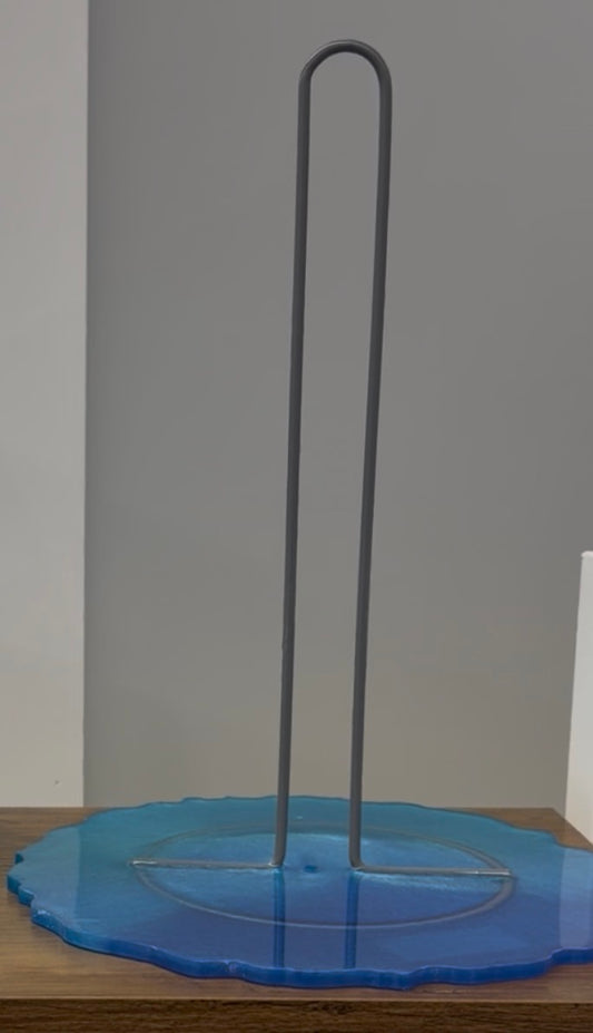 Ocean Blues Resin Paper Towel Holder