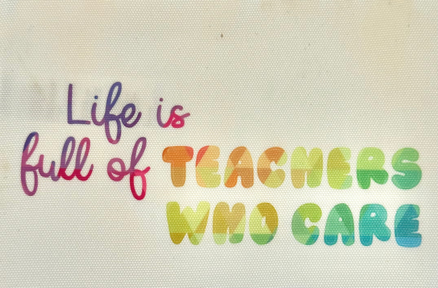Teachers Who Care Cosmetic Bag Gift Set