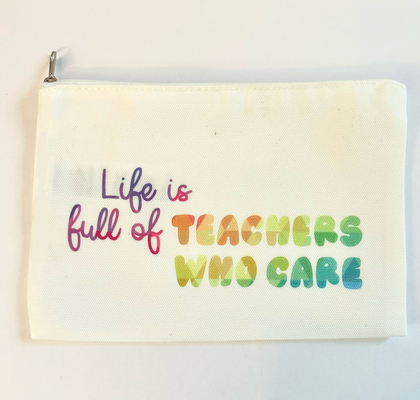 Teachers Who Care Cosmetic Bag Gift Set