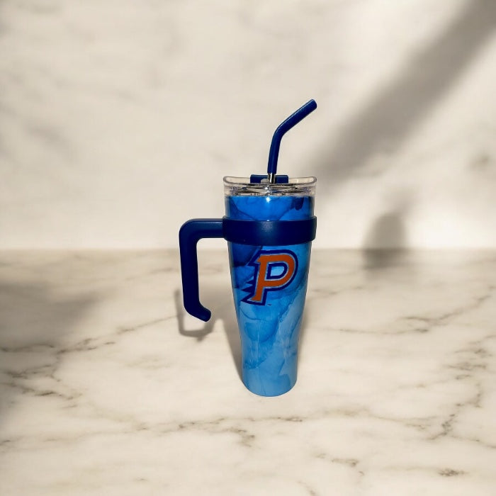 Orange Pioneer P Stainless Steel Tumbler