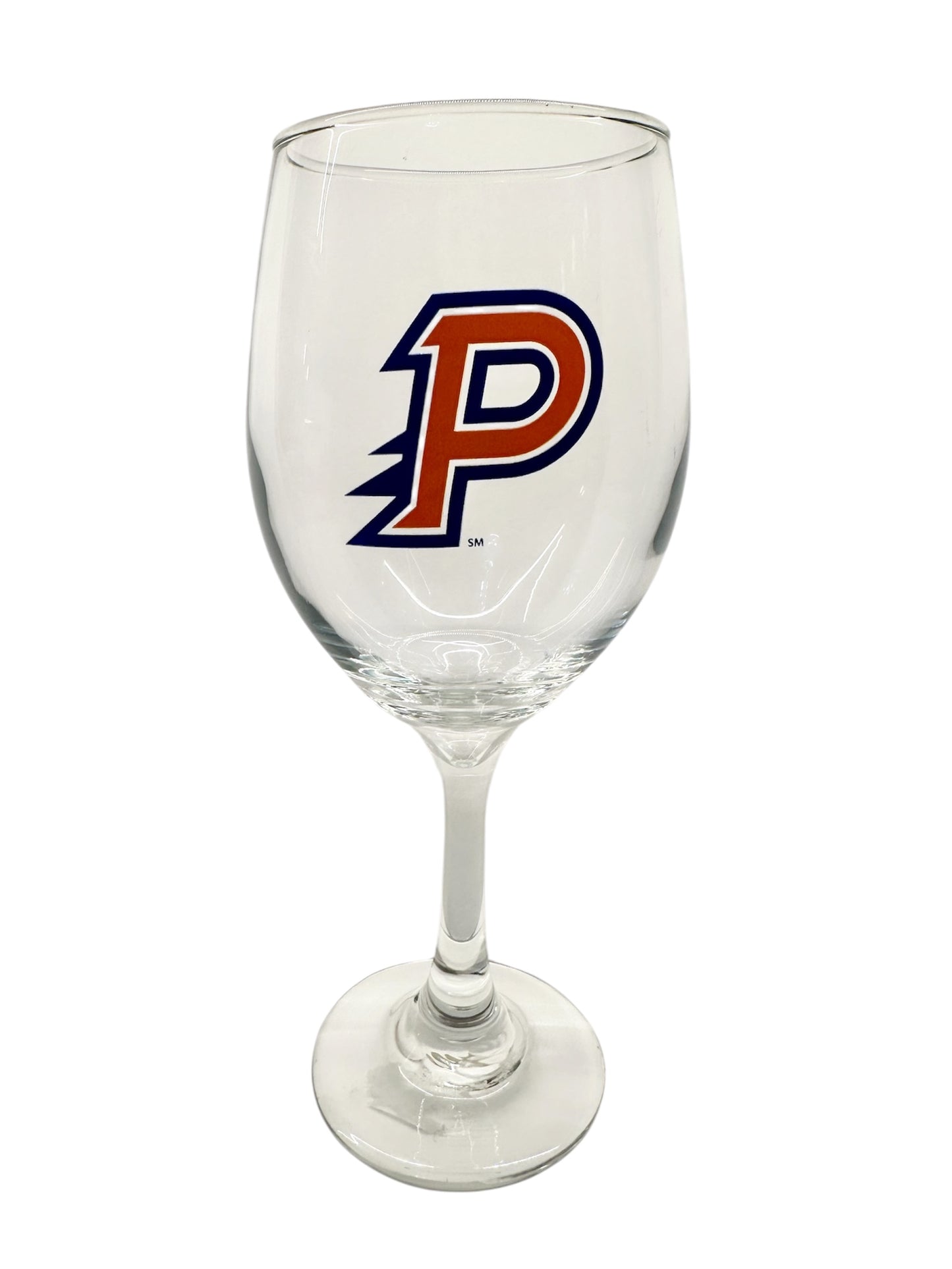 Orange Pioneer P Wine Glass