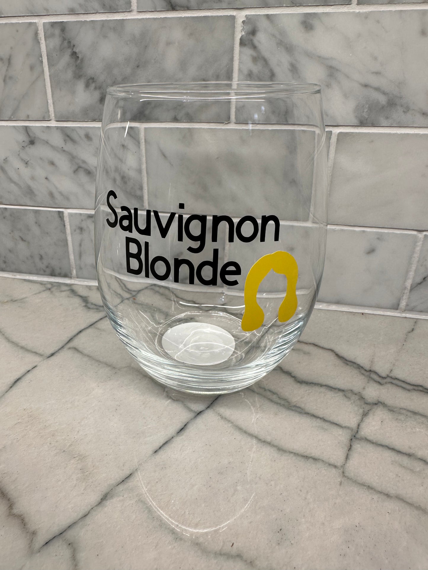 Sauvignon Blonde Stemless Wine Glass