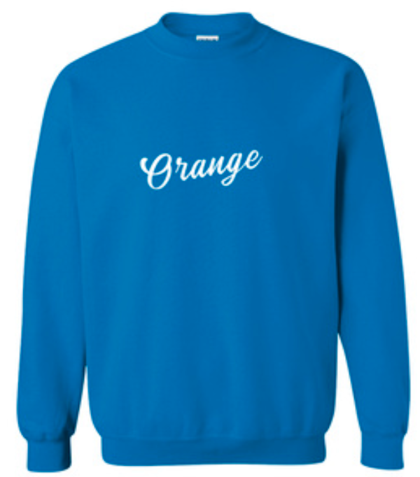 Orange Crewneck Sweatshirt
