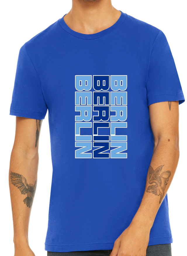 Berlin Vertical Stack T-shirt - ADULT