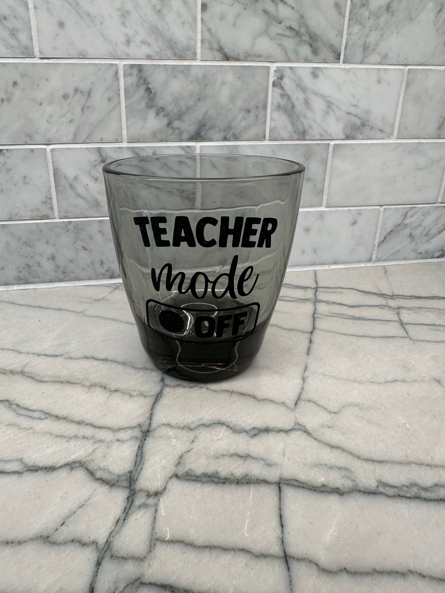 Teacher Mode Off Stemless Wine Glass