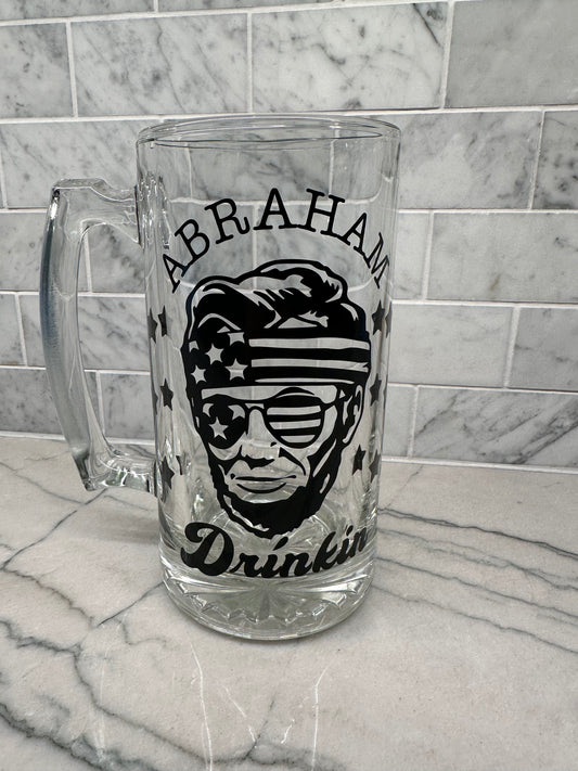 Abraham Drinkin Beer Mug