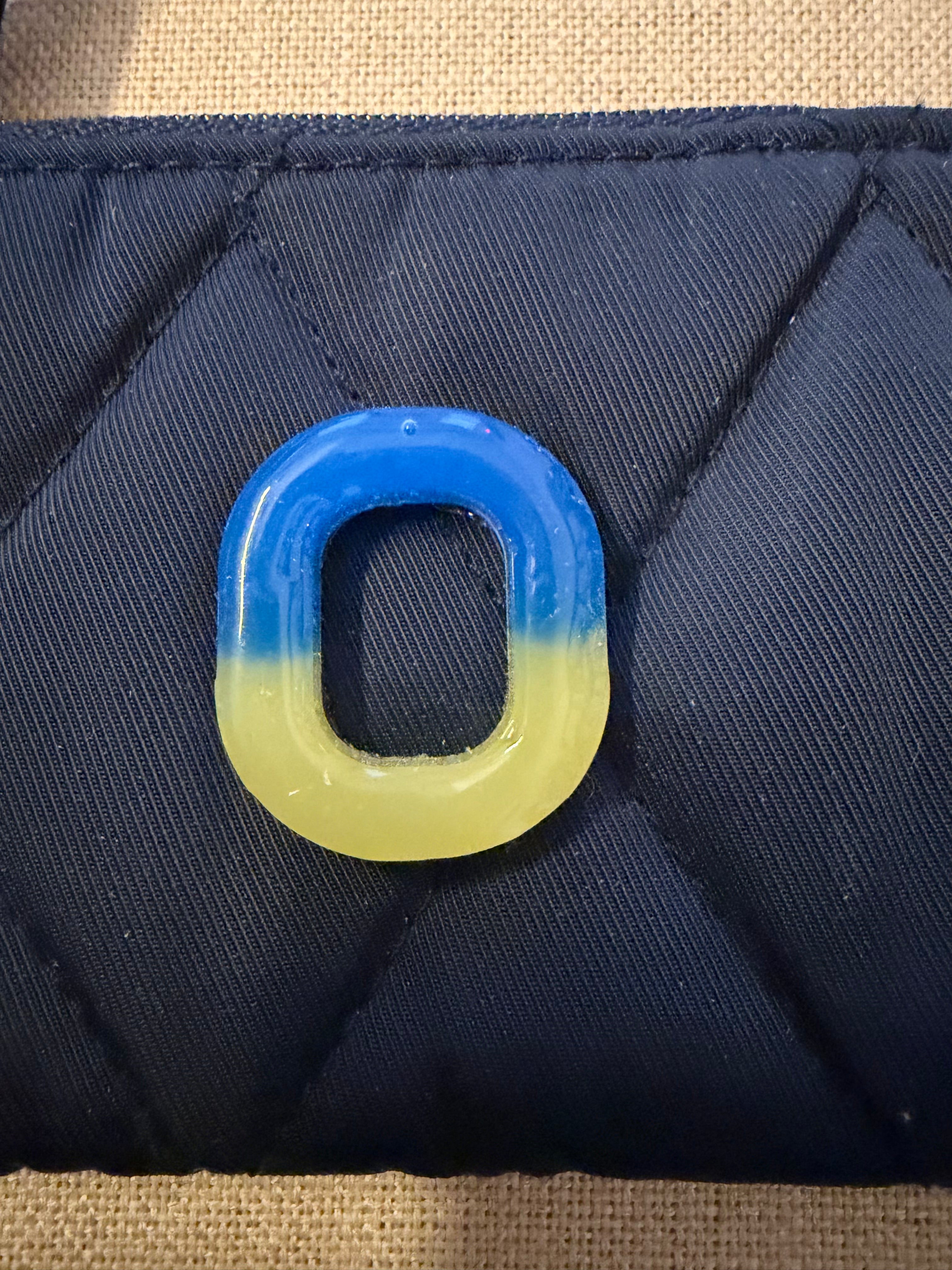 Olentangy Schools Block O Zip ID Case Keychain