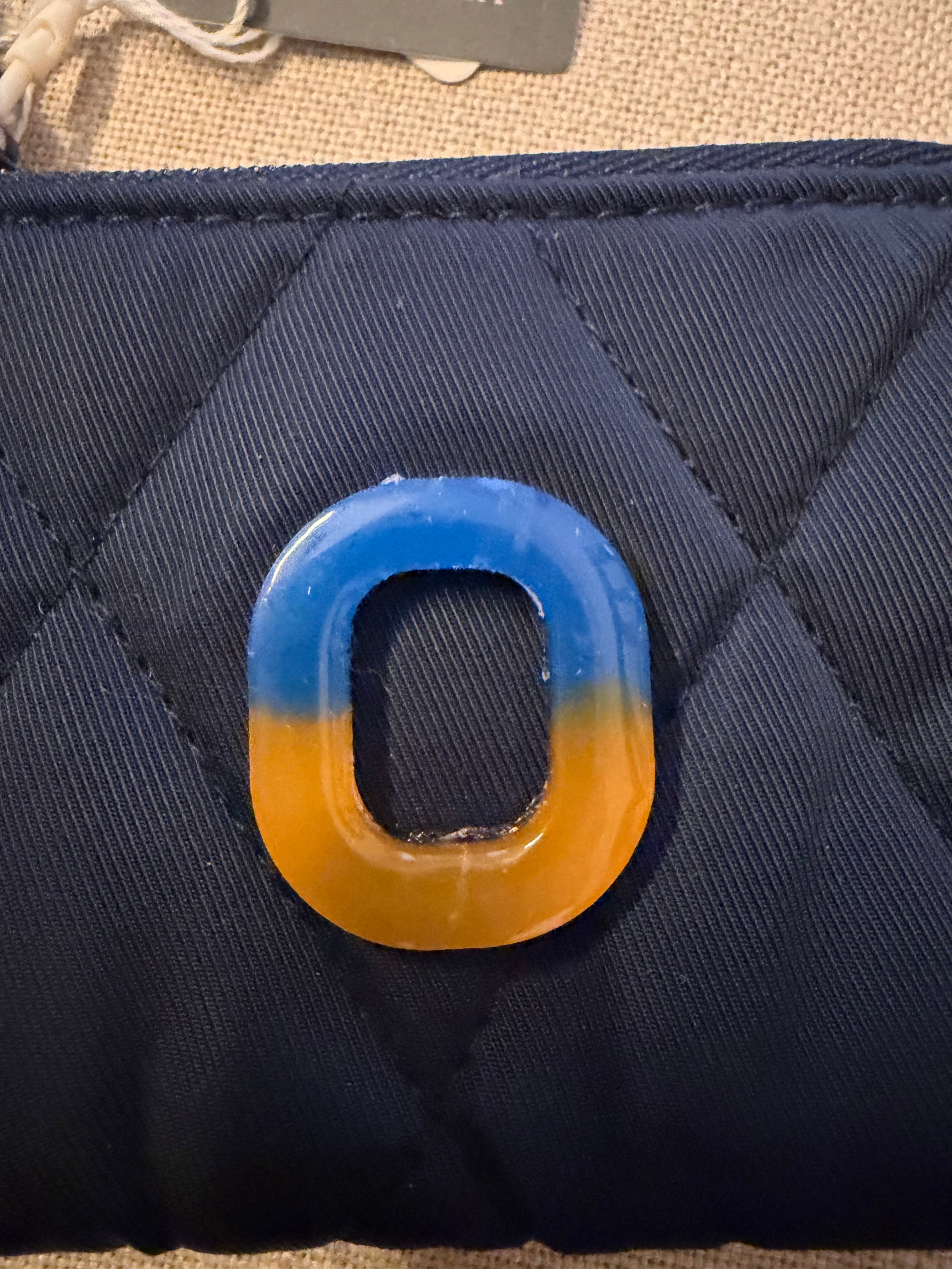 Olentangy Schools Block O Zip ID Case Keychain