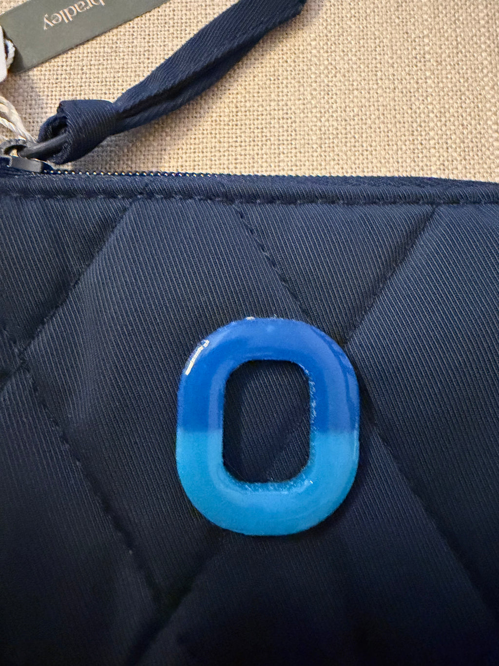 Olentangy Schools Block O Zip ID Case Keychain