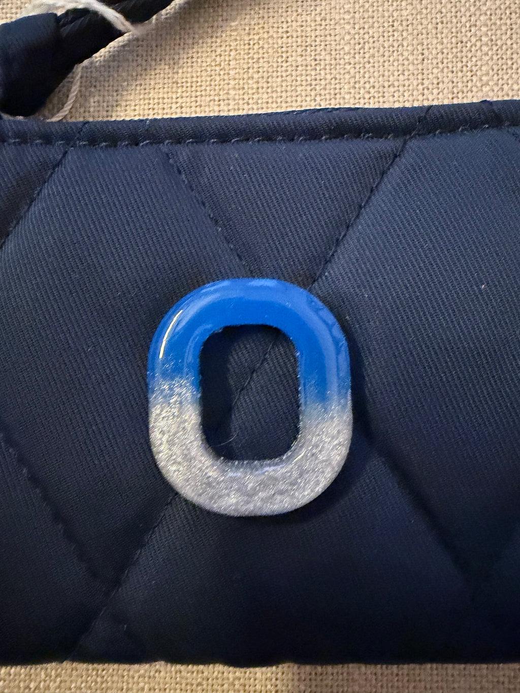 Olentangy Schools Block O Zip ID Case Keychain
