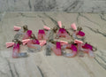 Pretty Pink Initial Resin Keychains