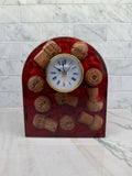 Champagne Cork Resin Clock