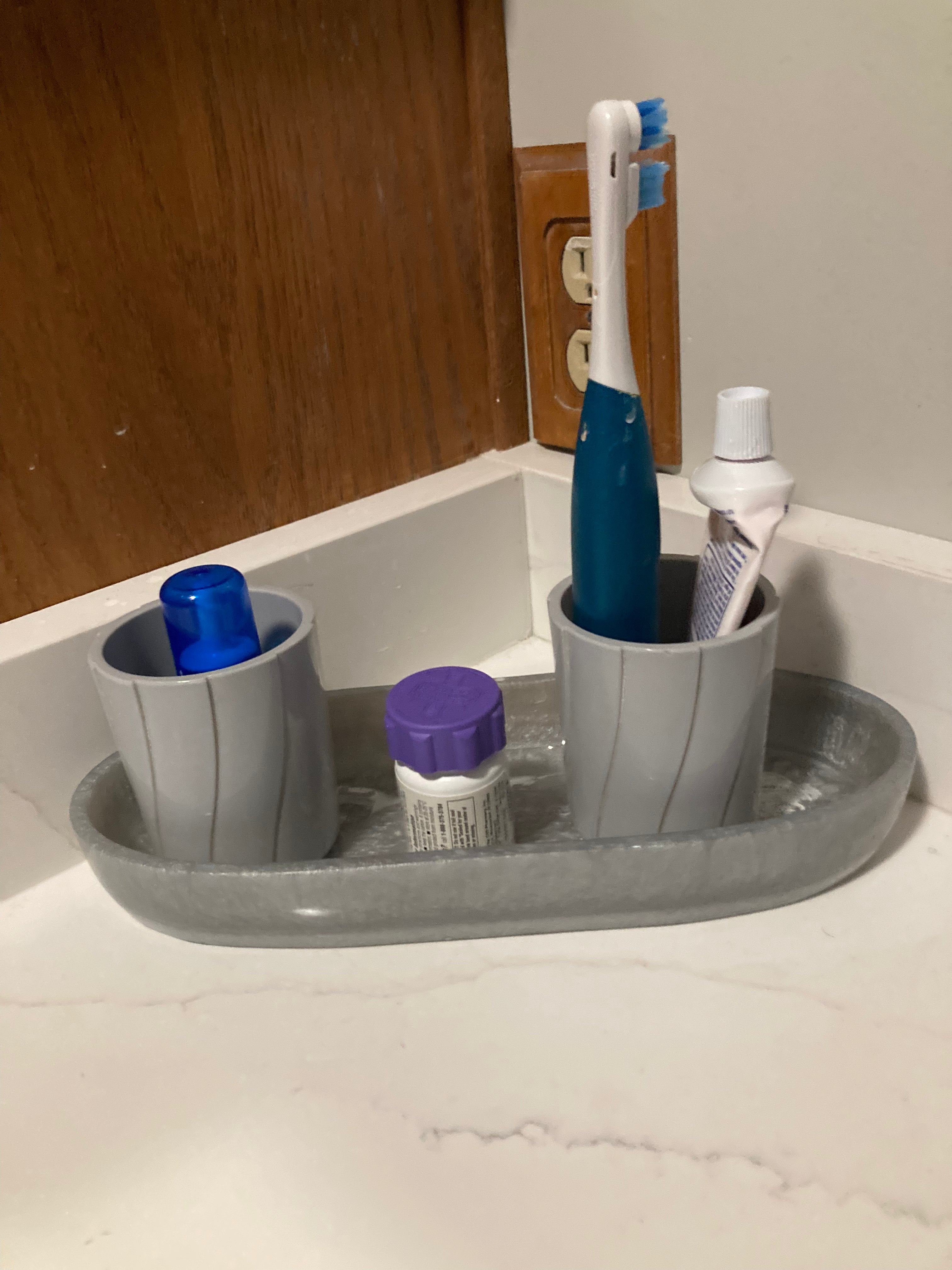 Hand-Poured Resin Oval Bowl