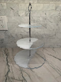 3-Tier Silver & Sparkle Serving Tray