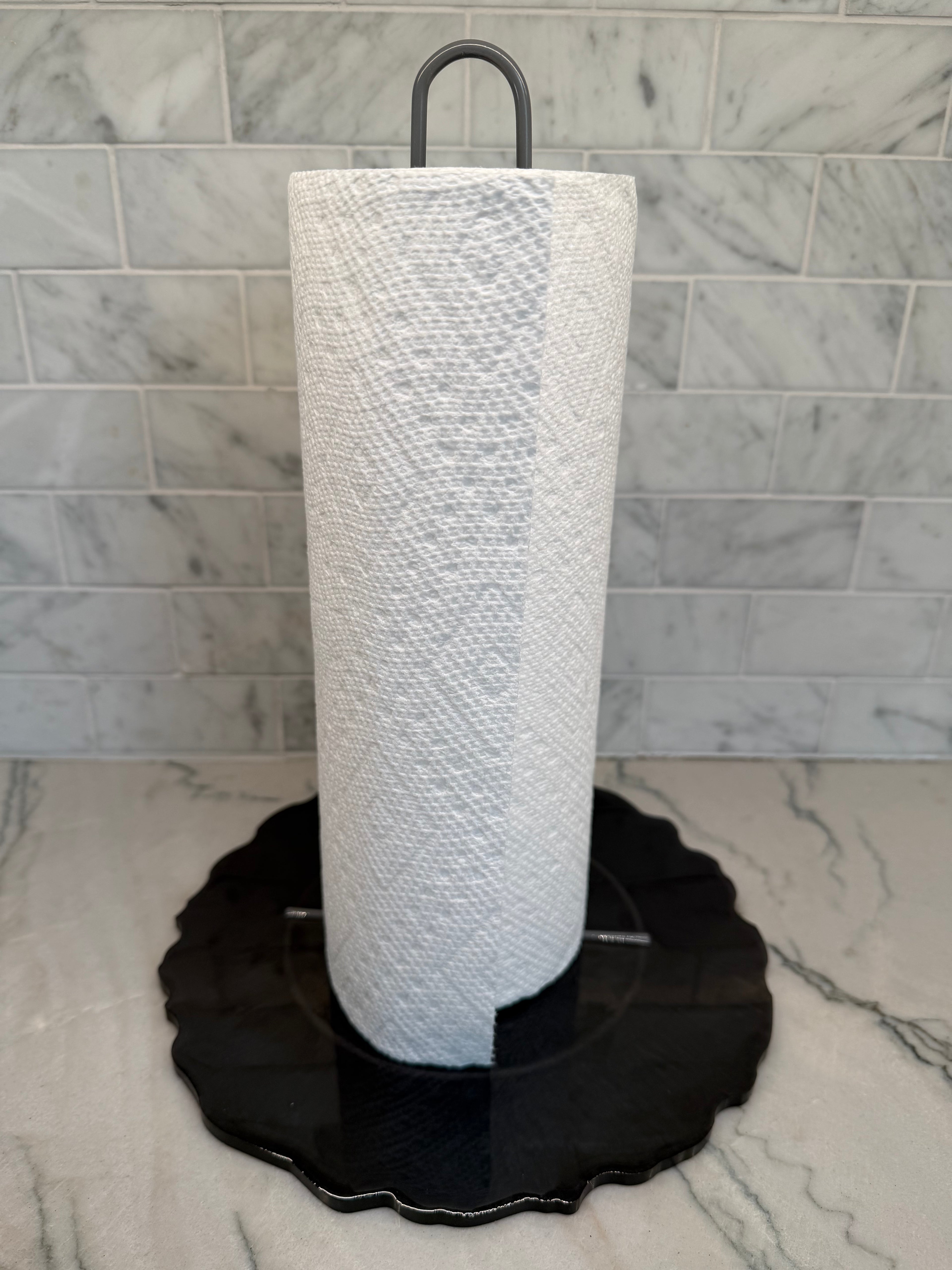 Black Resin Paper Towel Holder