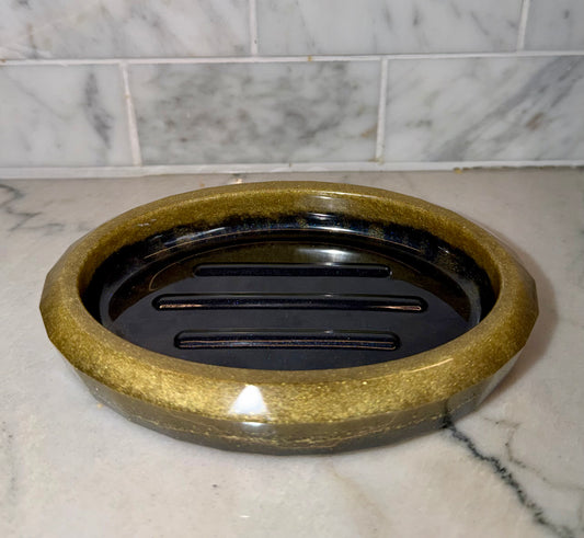 Black & Gold Soap Dish