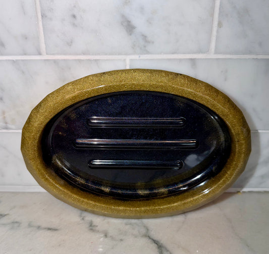 Black & Gold Soap Dish