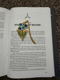 Vintage Floral Hairpin Hook Gold Bookmark