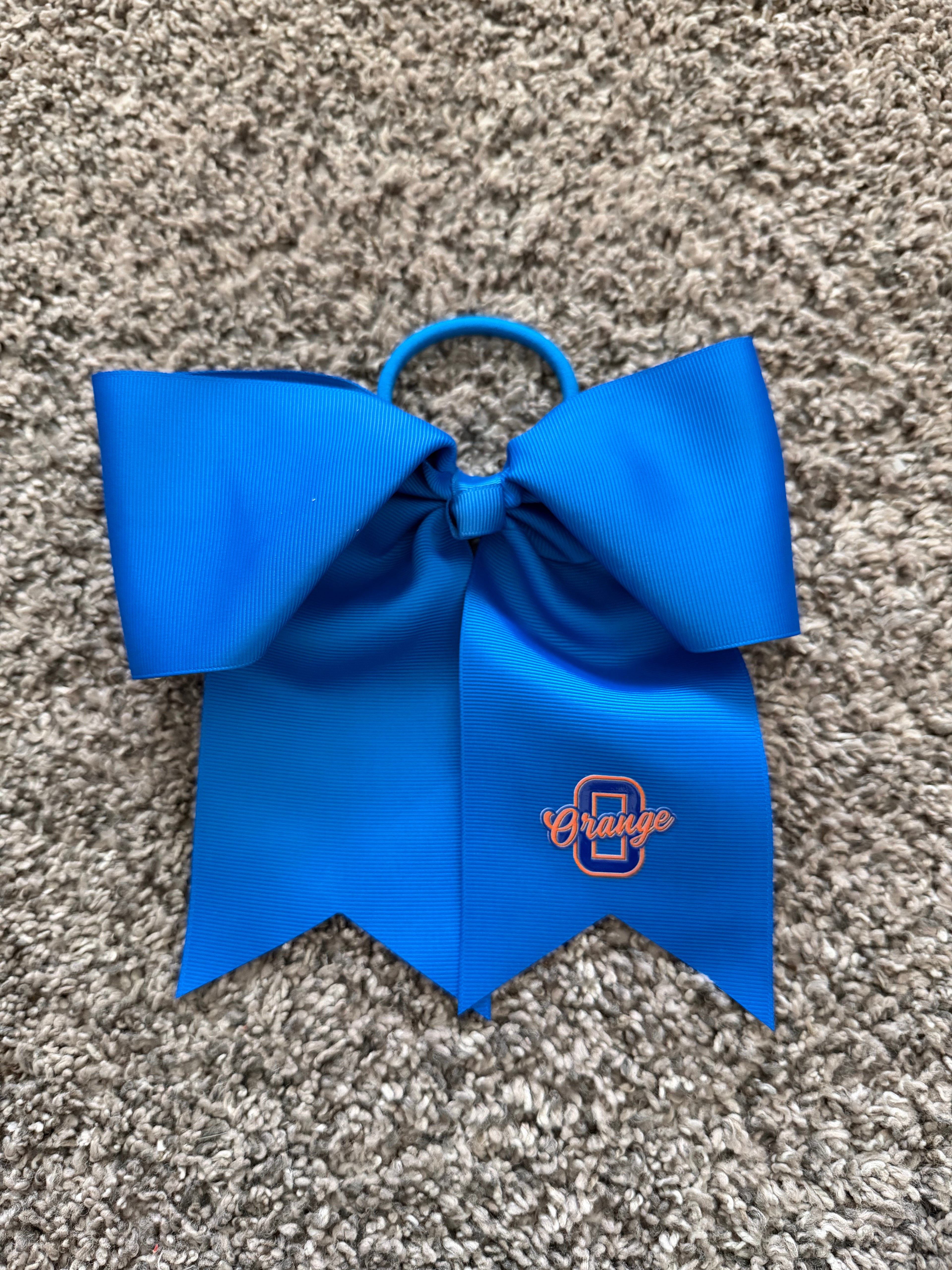 Olentangy Schools Logo'd Blue Hairbow