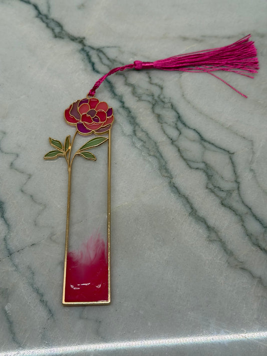 Gold Floral Stained Glass Bookmarks