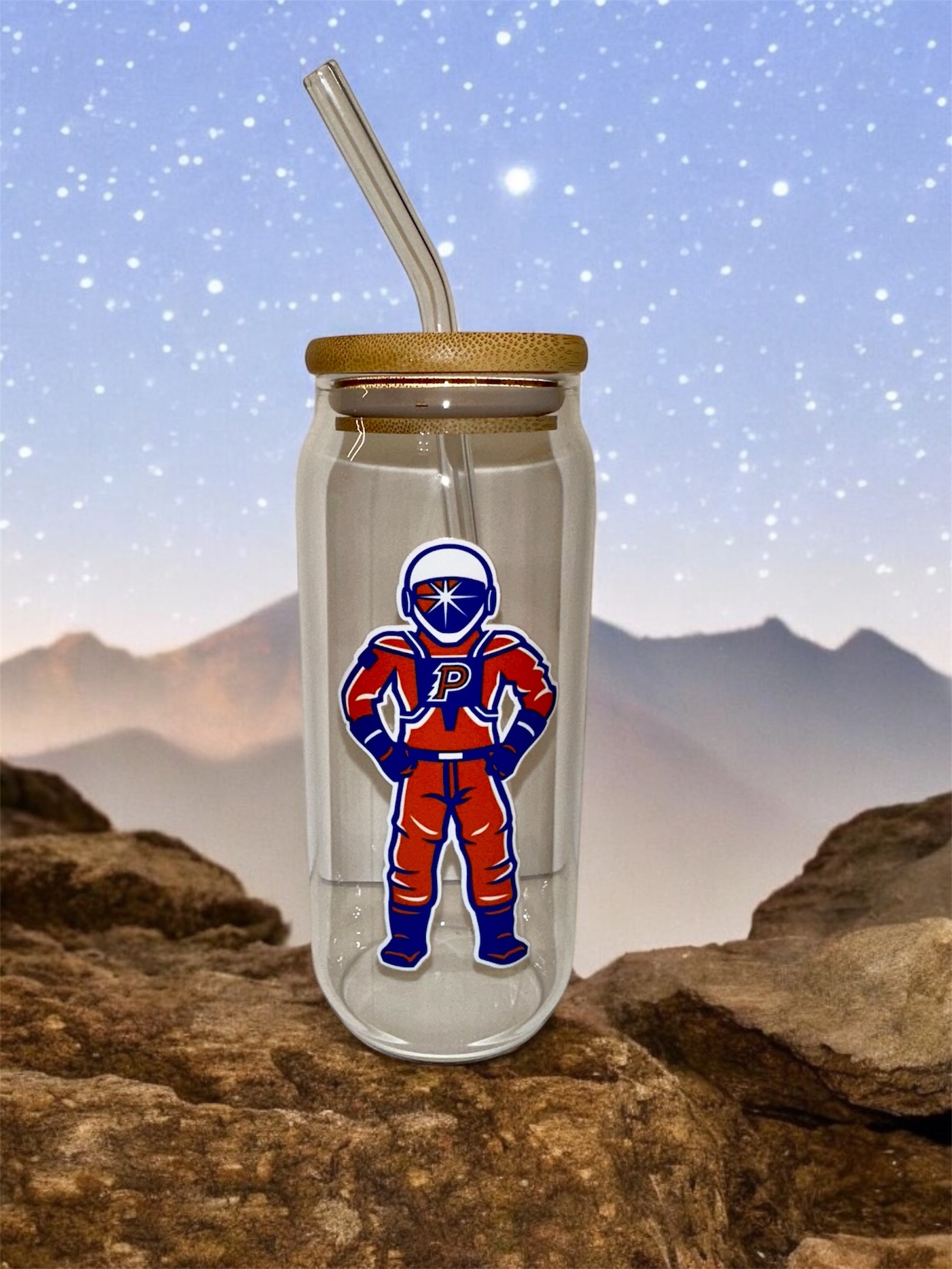 Olentangy Orange Space Pioneer Glass Tumbler