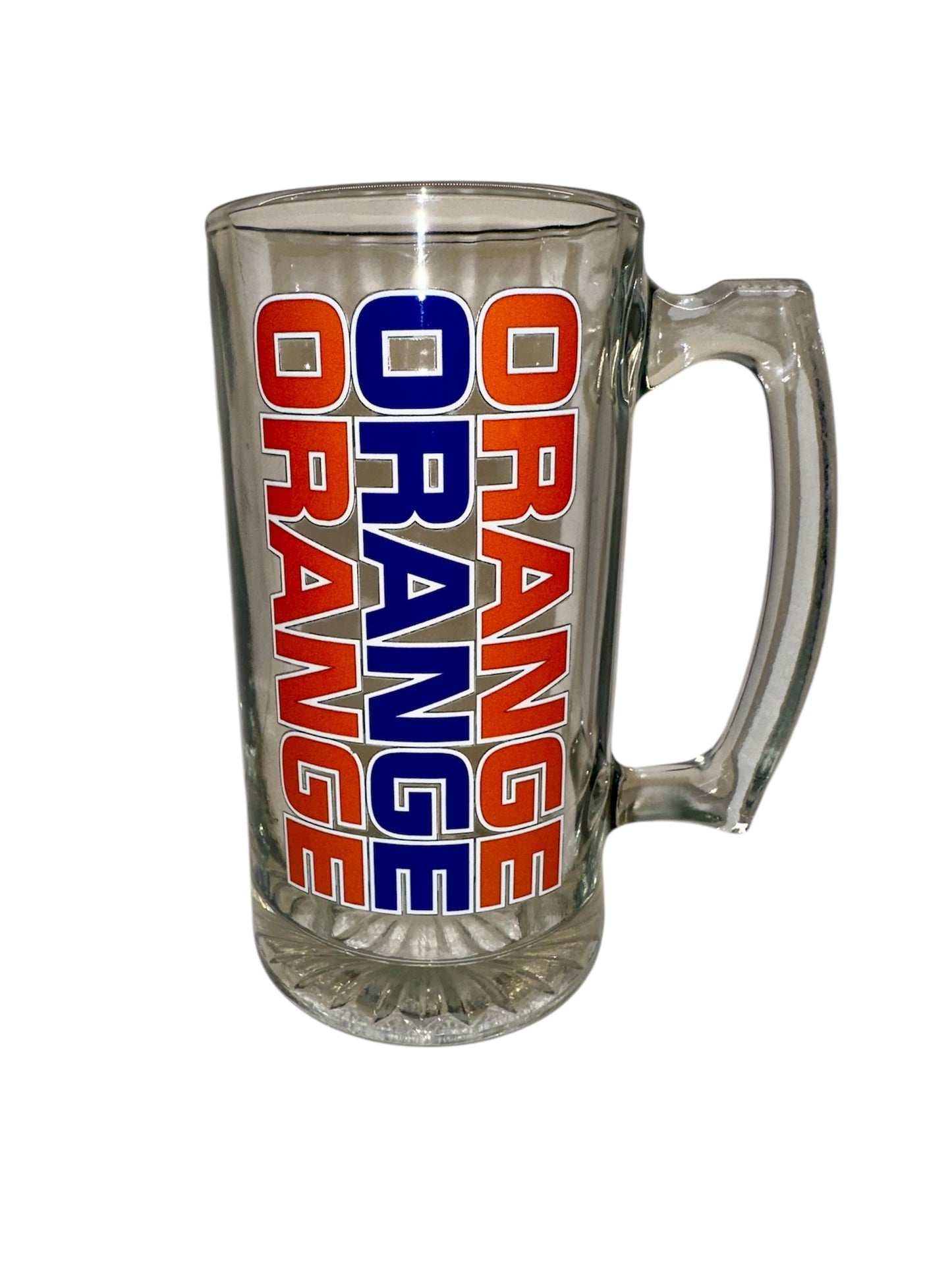 Orange Stack Beer Mug