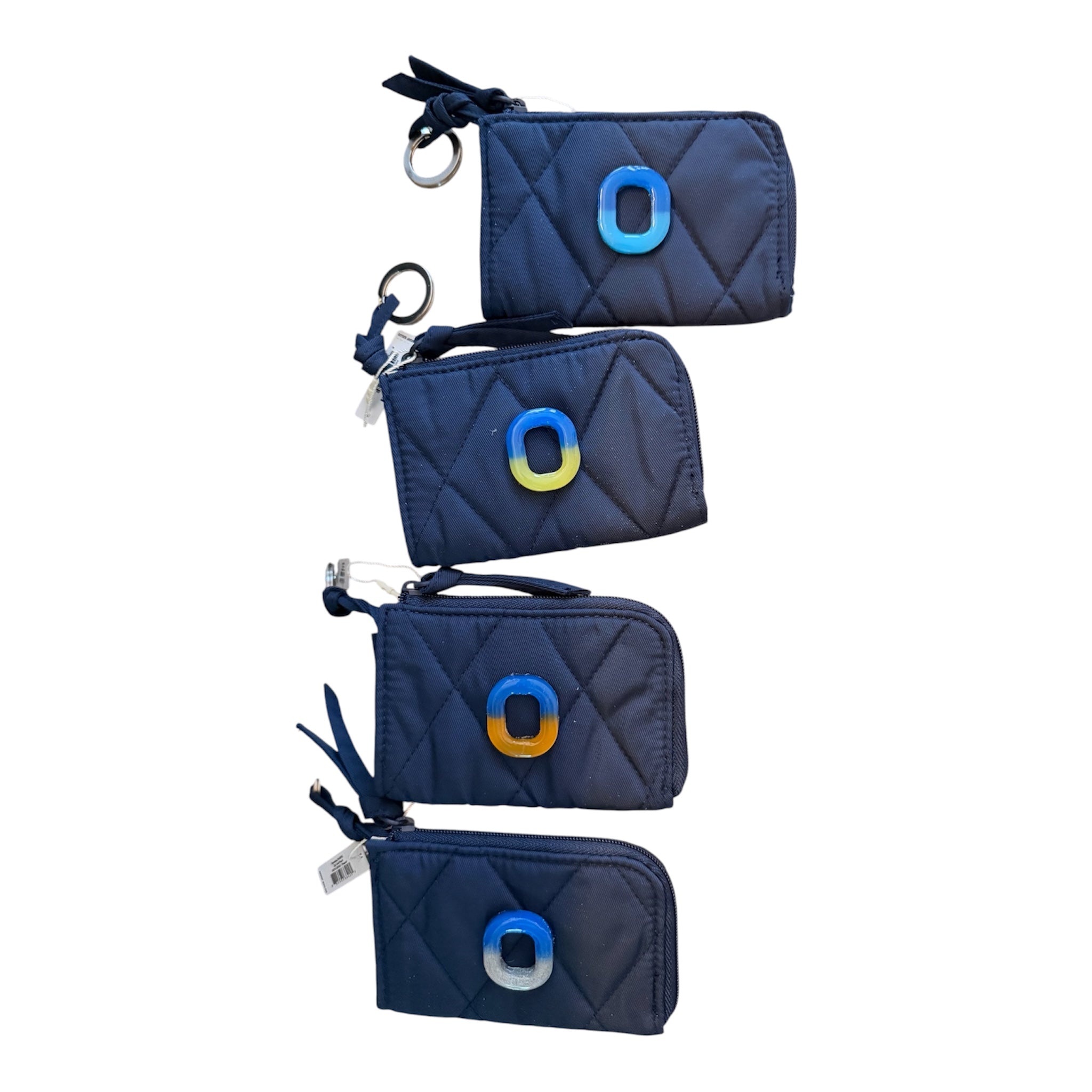 Olentangy Schools Block O Zip ID Case Keychain