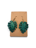 Monstera Leaf Earrings