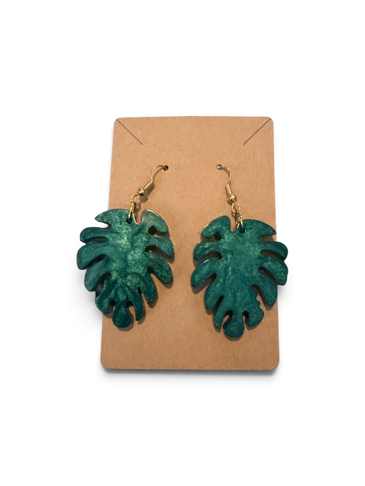 Monstera Leaf Earrings