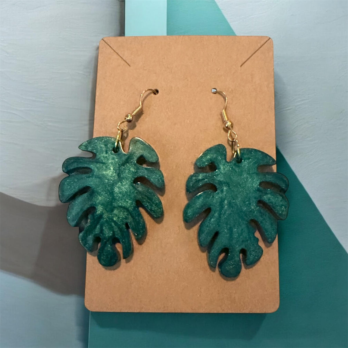 Monstera Leaf Earrings