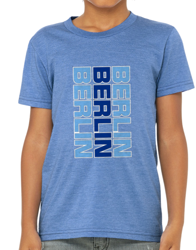 Berlin Vertical Stack T-shirt - YOUTH