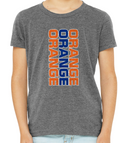 Orange Vertical Stack t-shirt - YOUTH
