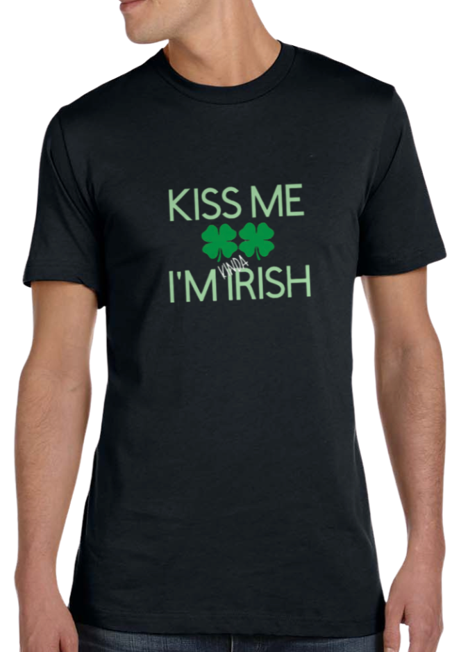 Kiss Me I'm *kinda* Irish St. Patrick's Day t-shirt