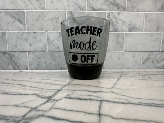 Teacher Mode Off Stemless Wine Glass