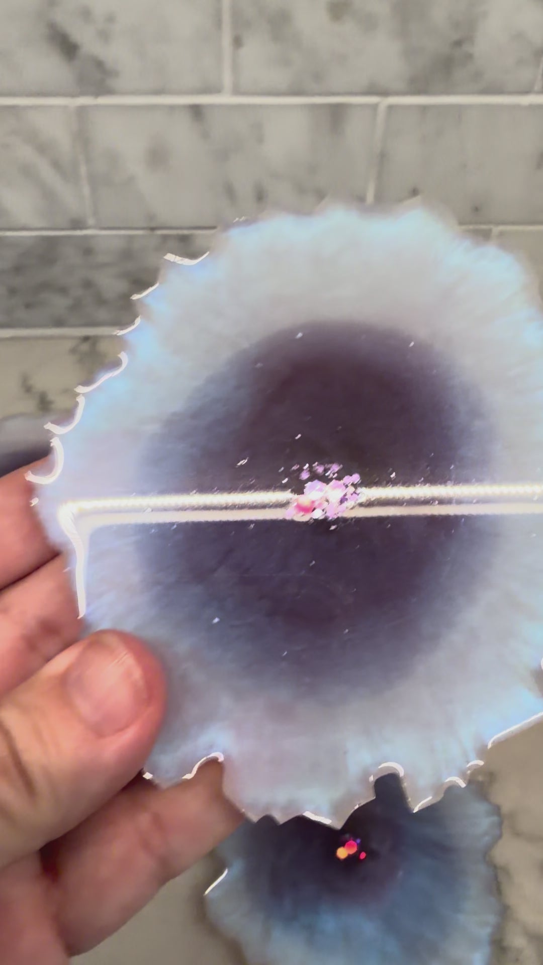 Amethyst Geode Tray & 4 Coasters